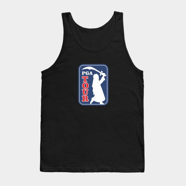 PGA LIV Golf Merger Tank Top by Tom Stiglich Cartoons